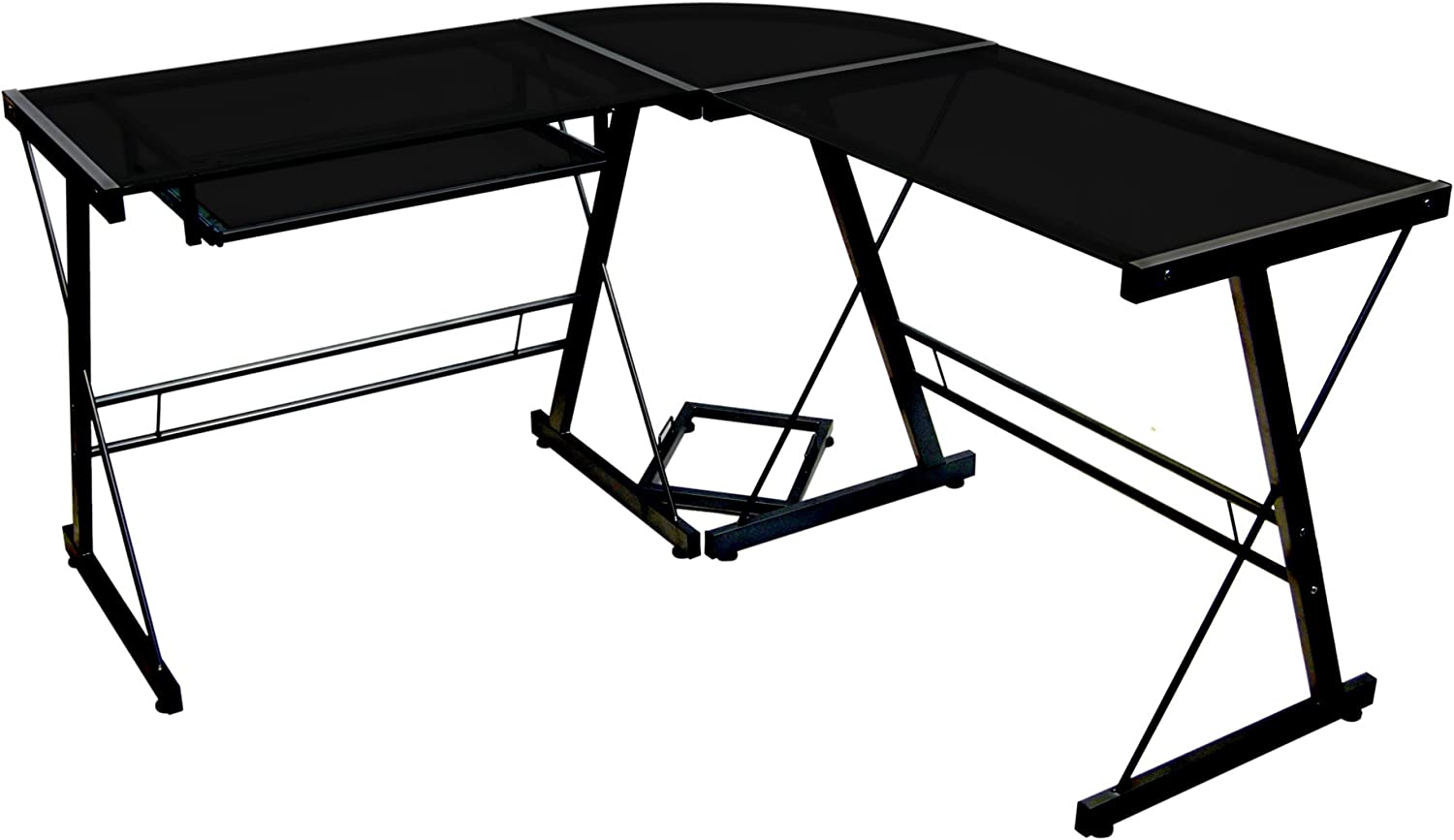 Walker Edison Ellis Modern L Shape Home Computer Gaming Desks