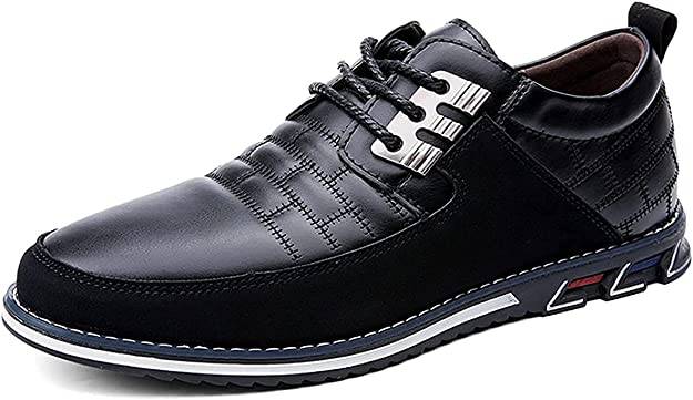 Men's Casual British Lace-Up Leather Shoes