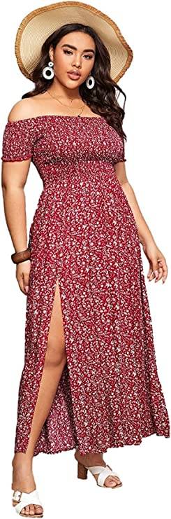  Floerns Women's Boho Floral Print Dress