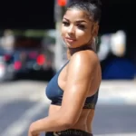 Chrisean Rock in the black crop top